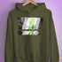 Agender Pride Grunge Exclamation Points Hoodie - Army